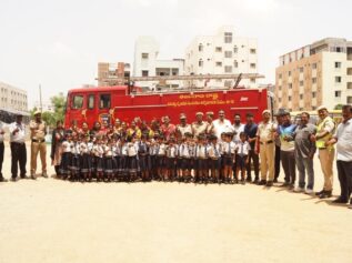 FIRE SAFETY MOCK – DRILL BY TELANGANA STATE FIRE DEPARTMENT 