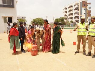 FIRE SAFETY MOCK – DRILL BY TELANGANA STATE FIRE DEPARTMENT 